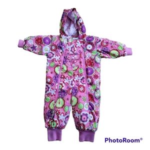 Hanna Anderson floral bunting snowsuit